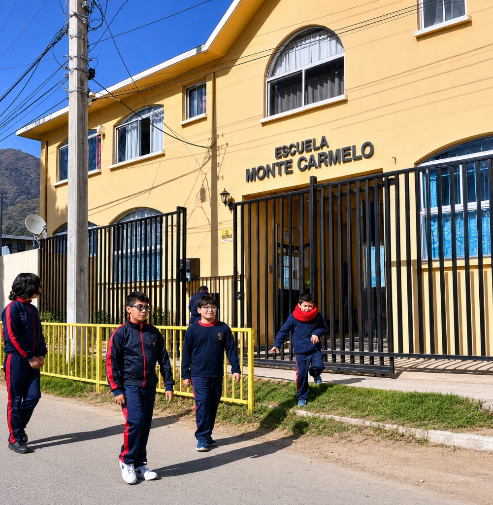 Frontis de la Escuela Monte Carmelo